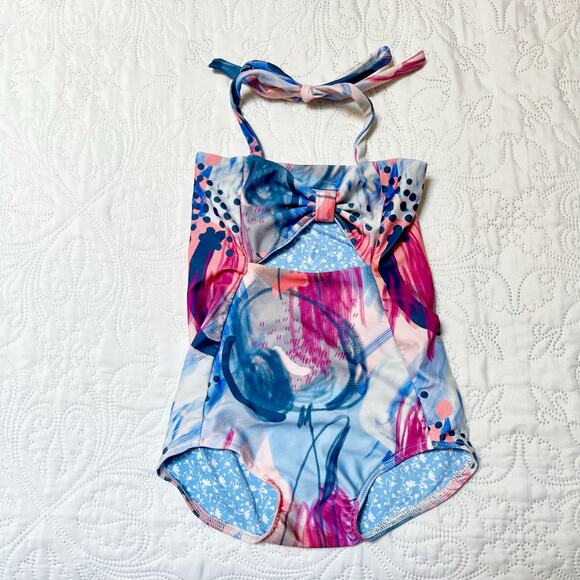 Crew & Lu One Piece Swim Suit Size 4T - Picture 2 of 4